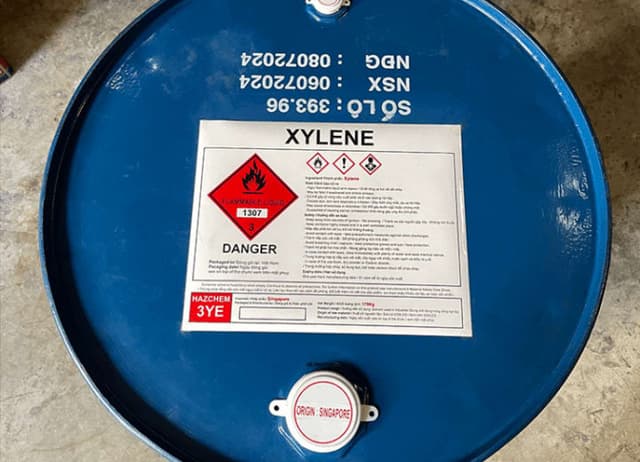 Drum of xylene chemical