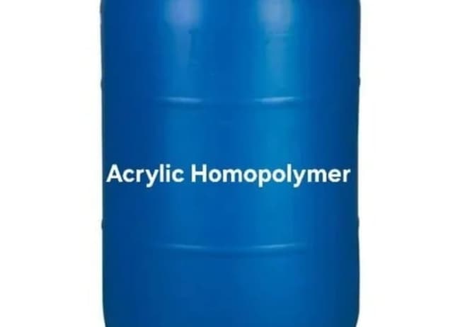 Blue drum containing Acrylic Homopolymer