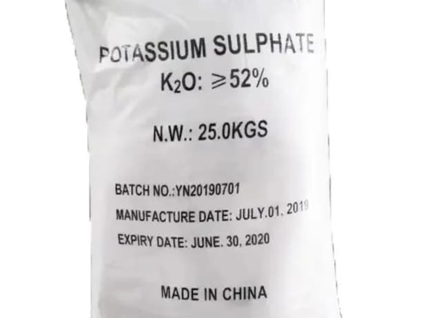 25 kg bag of Potassium Sulphate