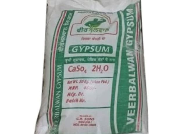 Gypsum in a 50 kg sack