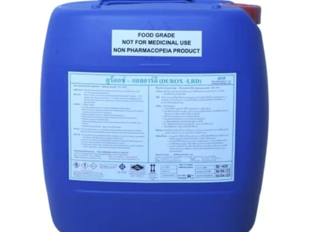 Durox-LRD cleaning agent in a blue jerrycan