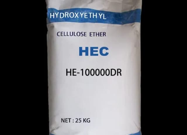 Hydroxyethyl Cellulose packaging in 25 kg bags