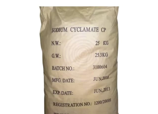 25 kg bag of Sodium Cyclamate