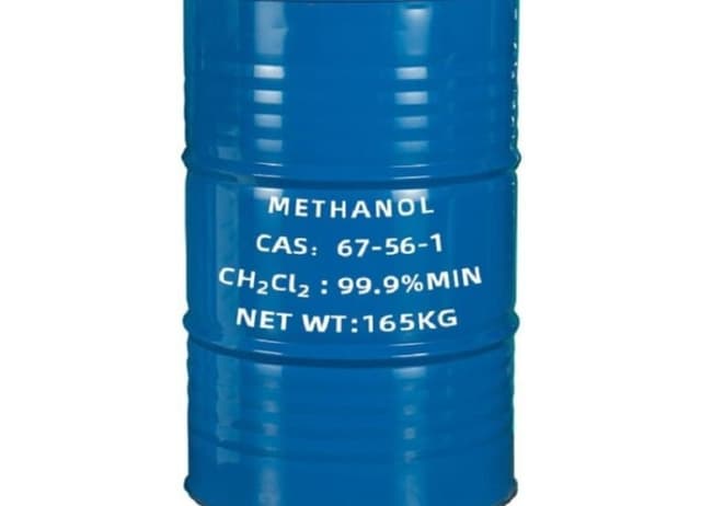 165 kg drum of methanol with CAS number 67-56-1