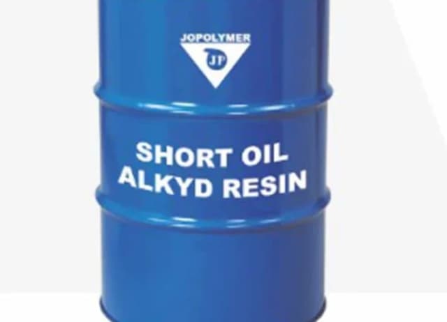 Blue drum of short oil alkyd resin