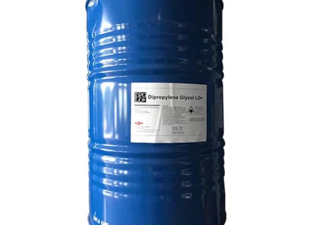 Diproylene Glycol LO+ in a blue drum