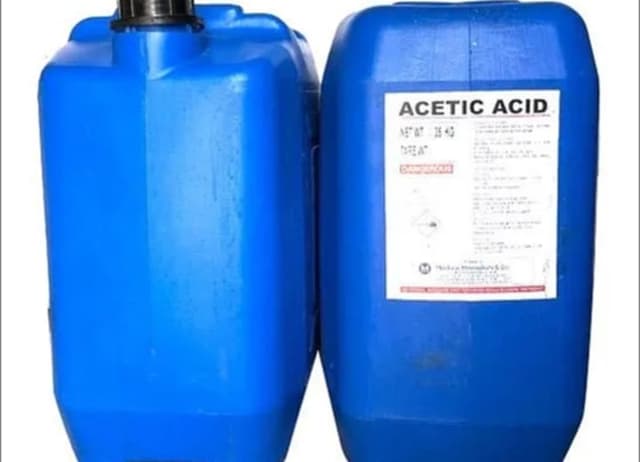 25 kg jerrycans of acetic acid