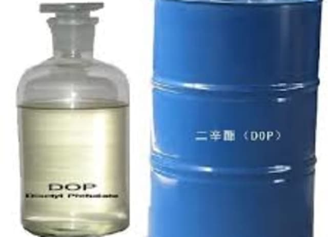 Dioctyl Phthalate in a bottle and drum