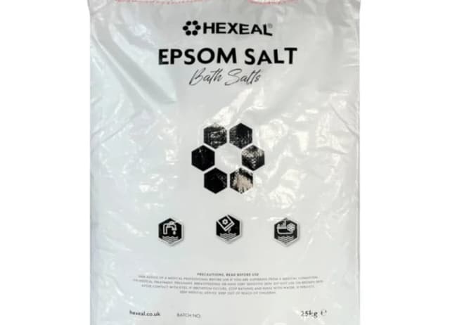 25 kg bag of Epsom Salt for cosmetic and agricultural use