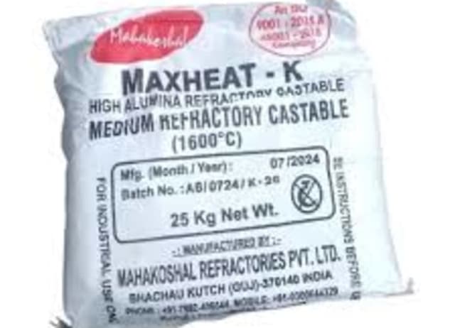 Maxheat - K high alumina refractory castable packaging