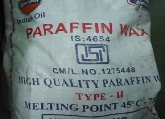 Bag of high-quality paraffin wax