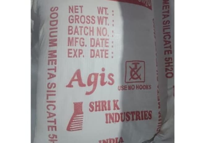 Sodium Meta Silicate 25 kg bag from Shri K Industries