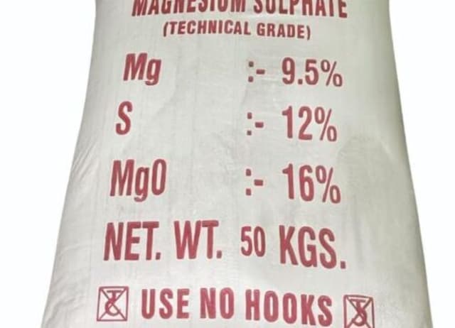 50 kg sack of Magnesium Sulphate, technical grade