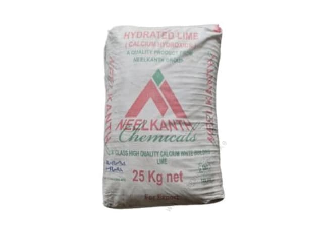 25 kg bag of Hydrated Lime (Calcium Hydroxide)